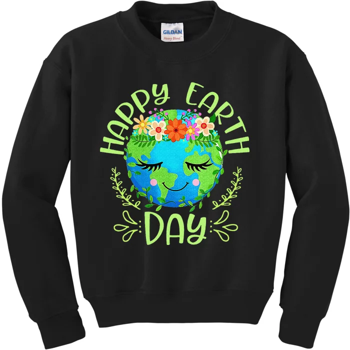 Funny Earth Day Quote Earth Cool Happy Earth Day Kids Sweatshirt