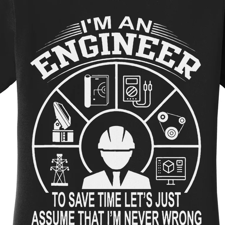 Funny Engineer Dad Save Time Design Women's T-Shirt