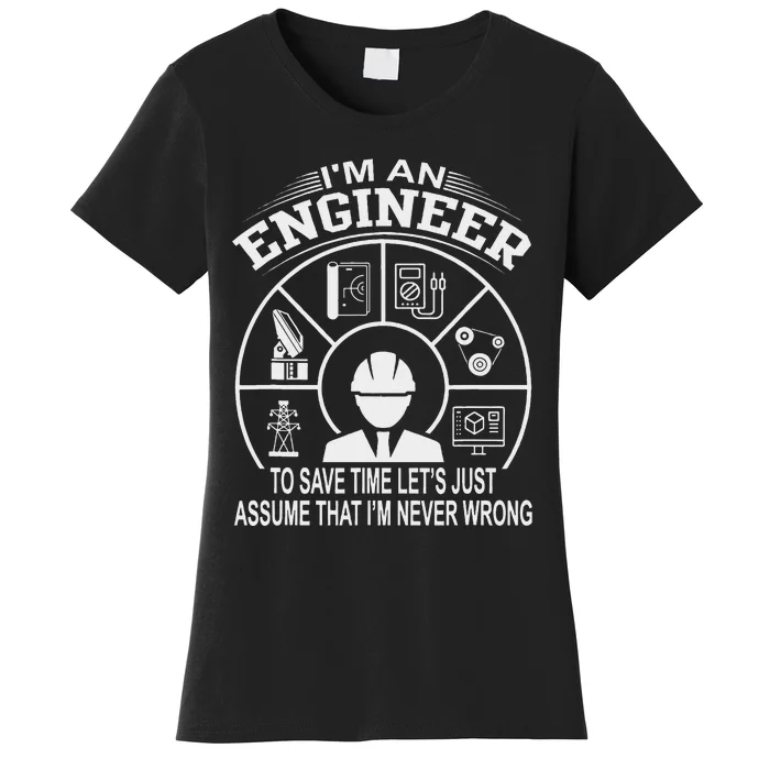 Funny Engineer Dad Save Time Design Women's T-Shirt