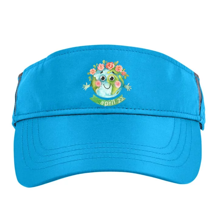 Floral Earth Day April Adult Drive Performance Visor