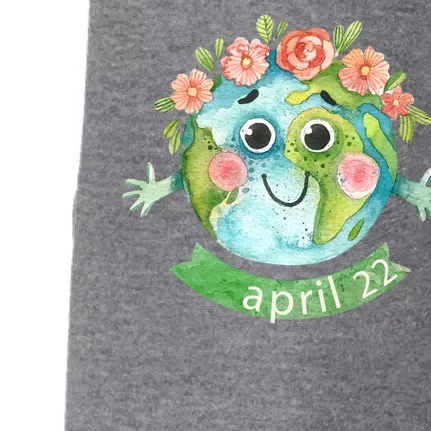 Floral Earth Day April Doggie 3-End Fleece Hoodie