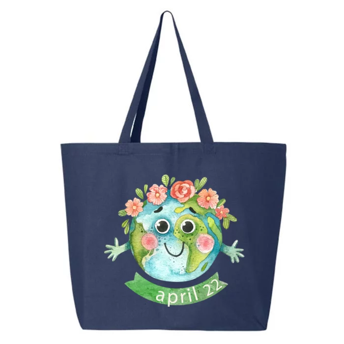 Floral Earth Day April 25L Jumbo Tote