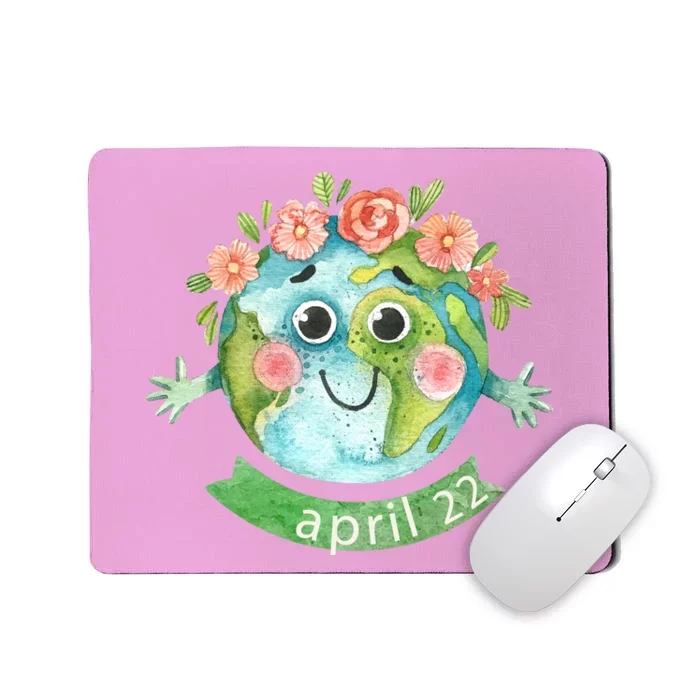 Floral Earth Day April Mousepad