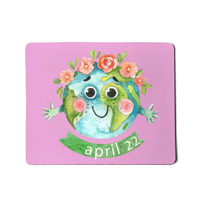 Floral Earth Day April Mousepad