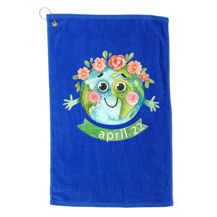 Floral Earth Day April Platinum Collection Golf Towel