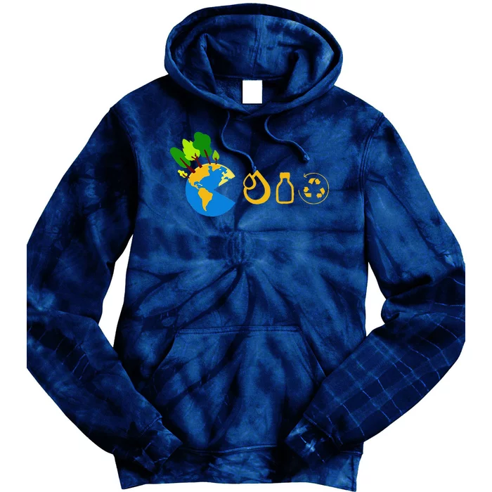 Funny Earth Day Reduce Reuse Recycles Tie Dye Hoodie