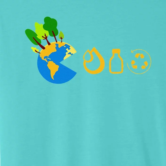 Funny Earth Day Reduce Reuse Recycles ChromaSoft Performance T-Shirt