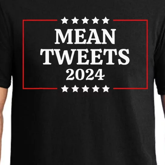 Funny Election Design Mean Tweets 2024 Pajama Set