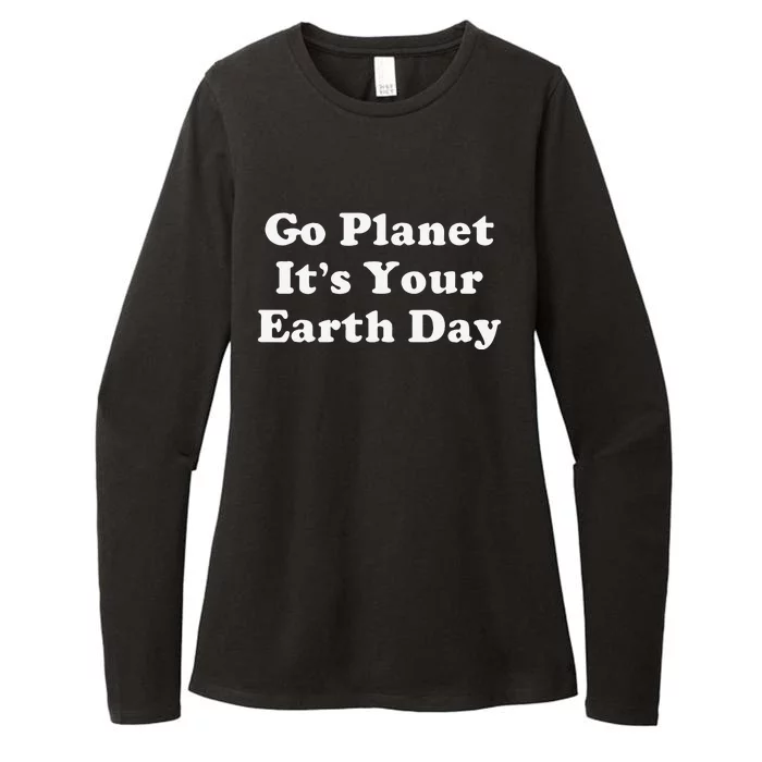 Funny Earth Day Womens CVC Long Sleeve Shirt