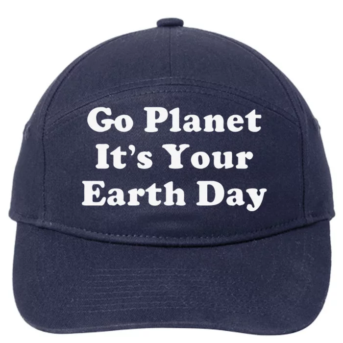 Funny Earth Day 7-Panel Snapback Hat