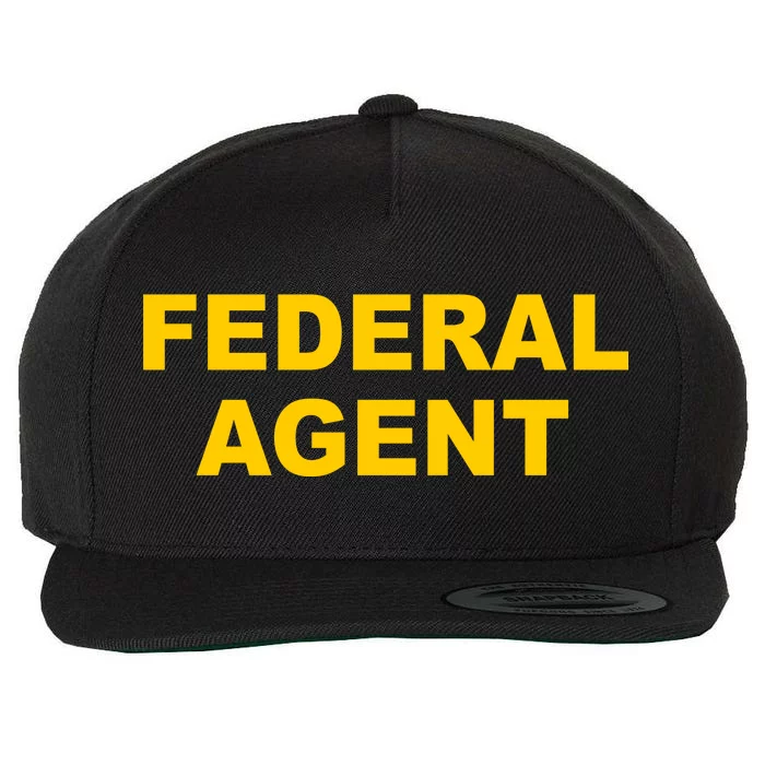 Federal Agent Wool Snapback Cap