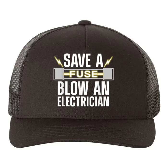 Funny Electrician Electrical Fuse Engineers Yupoong Adult 5-Panel Trucker Hat