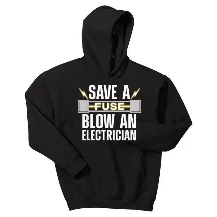 Funny Electrician Electrical Fuse Engineers Kids Hoodie