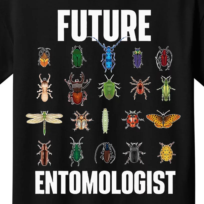 Future Entomologist Entomology Insect Lover Bug Collector Kids T-Shirt