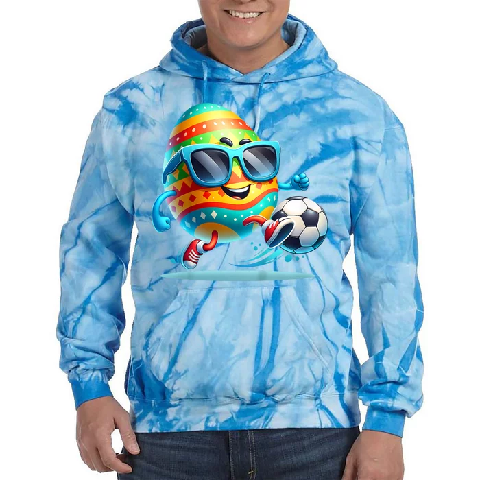 Funny Easter Egg Eggs Soccer Lovers Players Tie Dye Hoodie