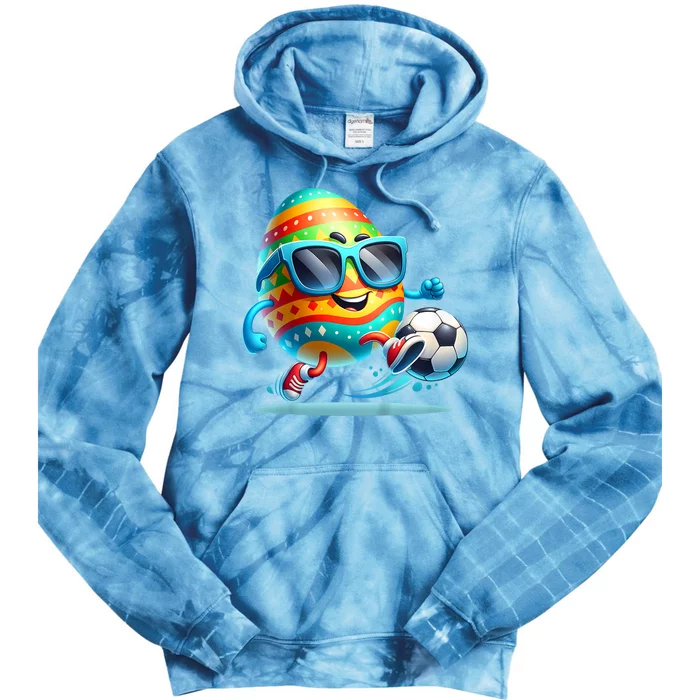 Funny Easter Egg Eggs Soccer Lovers Players Tie Dye Hoodie