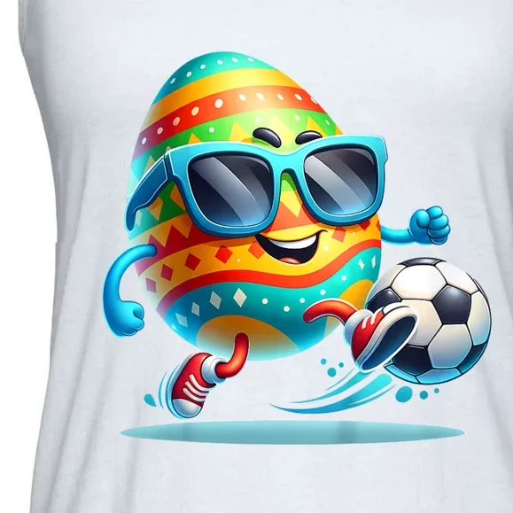 Funny Easter Egg Eggs Soccer Lovers Players Ladies Essential Flowy Tank