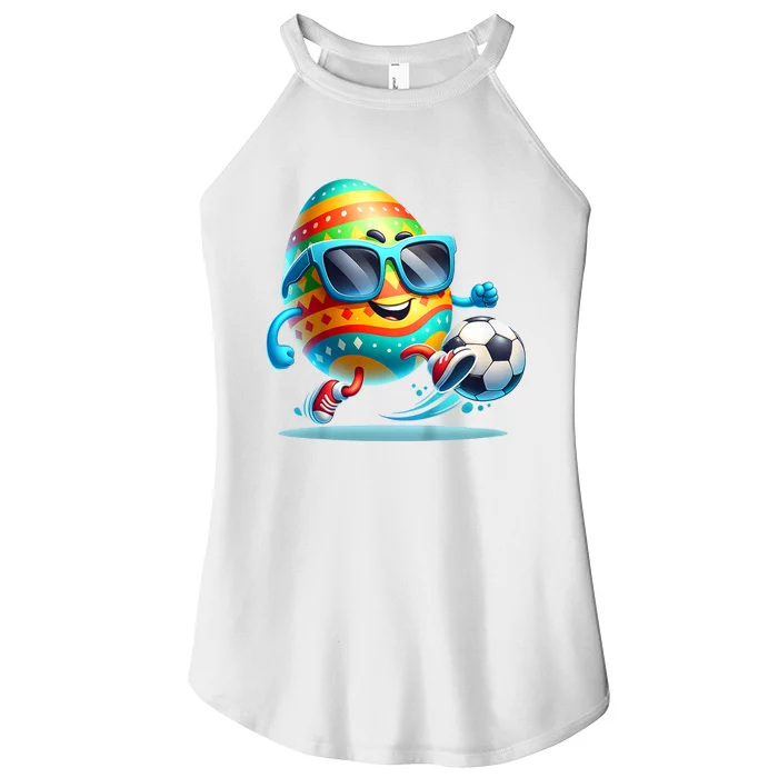 Funny Easter Egg Eggs Soccer Lovers Players Women’s Perfect Tri Rocker Tank