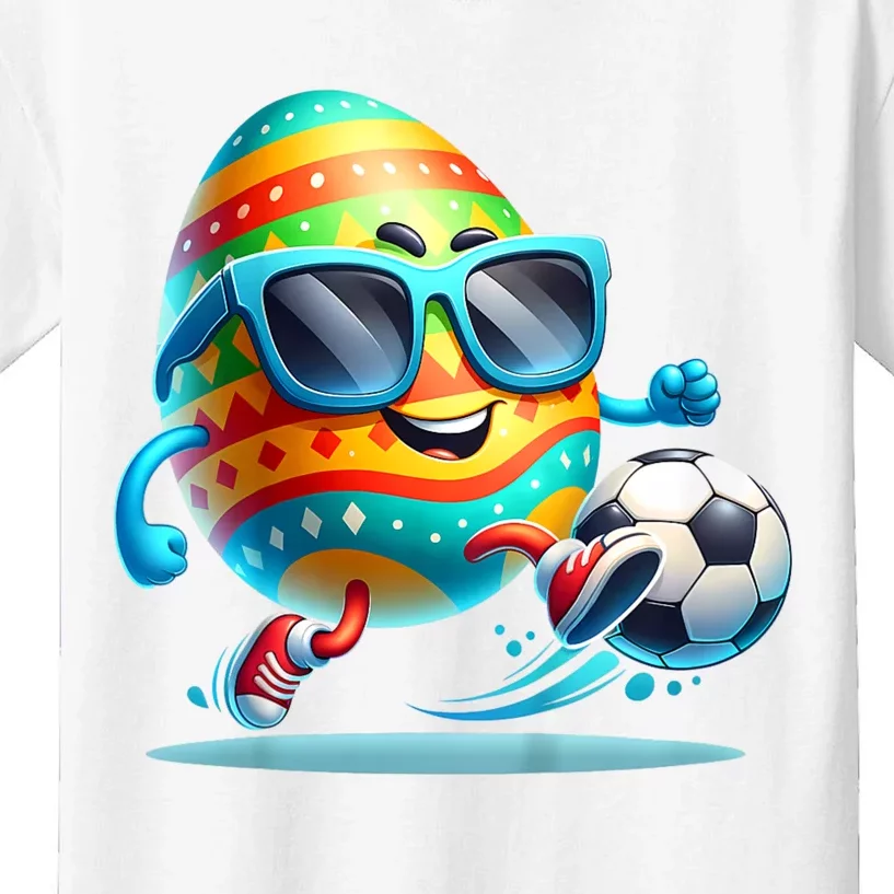 Funny Easter Egg Eggs Soccer Lovers Players Kids T-Shirt