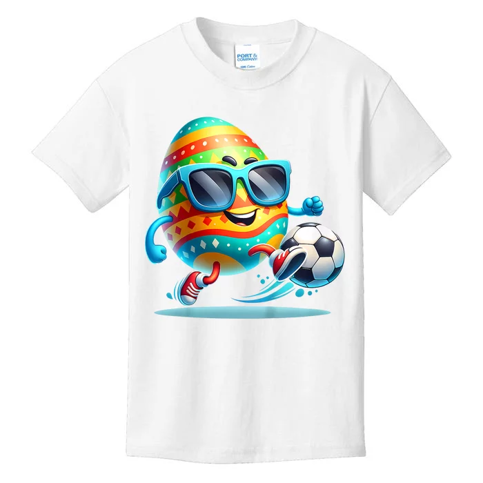 Funny Easter Egg Eggs Soccer Lovers Players Kids T-Shirt