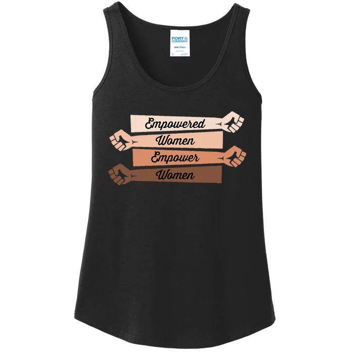 Feminist Empowered empower Strong Ladies Essential Tank