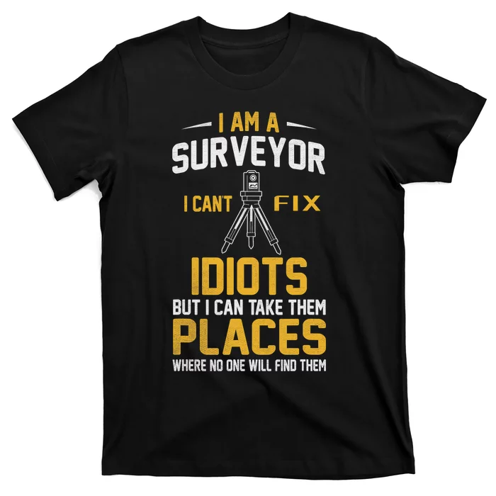 Future Engineer Engineering Equipment Workers Land Surveyor T-Shirt