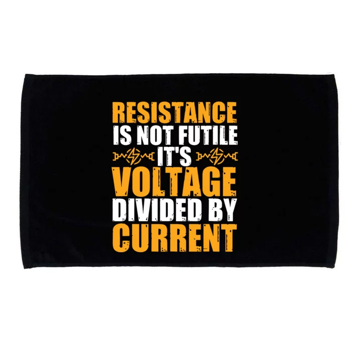 Funny Electrical Engineer Jokes Resistance Formula Microfiber Hand Towel