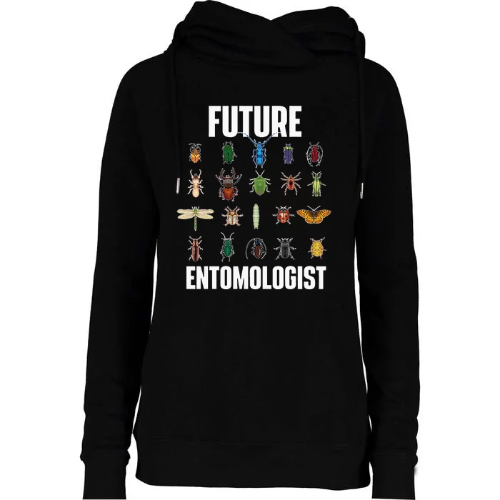 Future Entomologist Entomology Insect Lover Bug Collector Womens Funnel Neck Pullover Hood