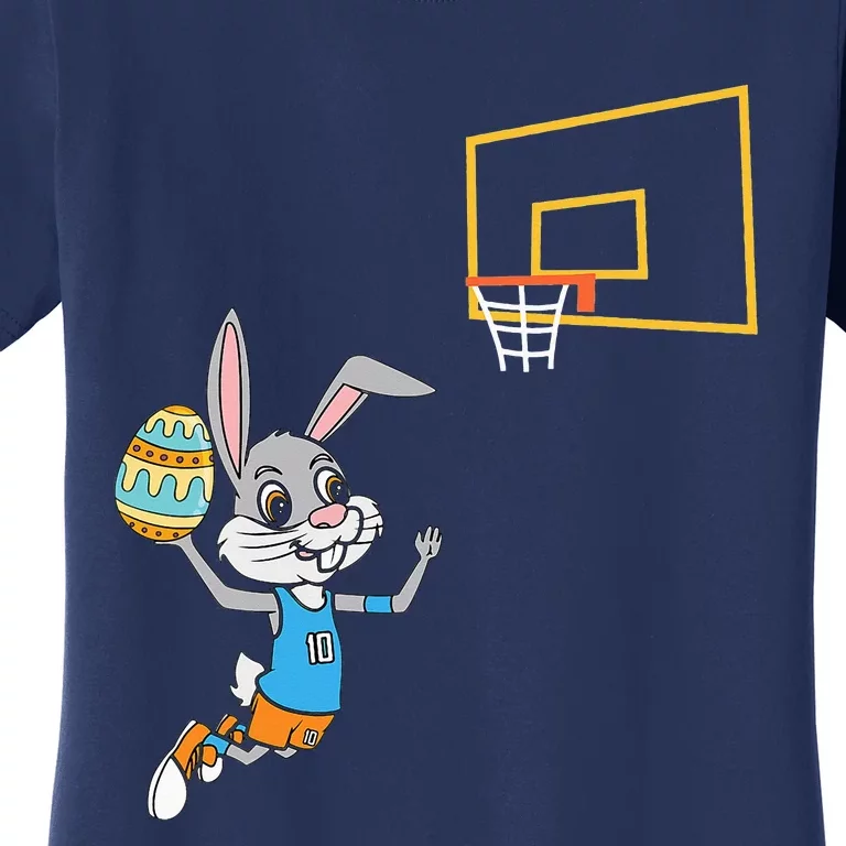 Funny Easter Egg Bunny Dunk Basketball Gamer Women's T-Shirt