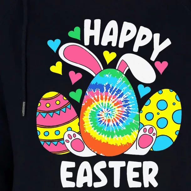 Funny Easter Egg Happy Easter Bunny Rabbit Womens Funnel Neck Pullover Hood