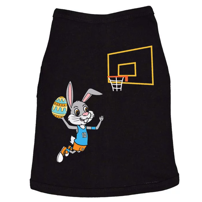 Funny Easter Egg Bunny Dunk Basketball Game Easter Doggie Tank