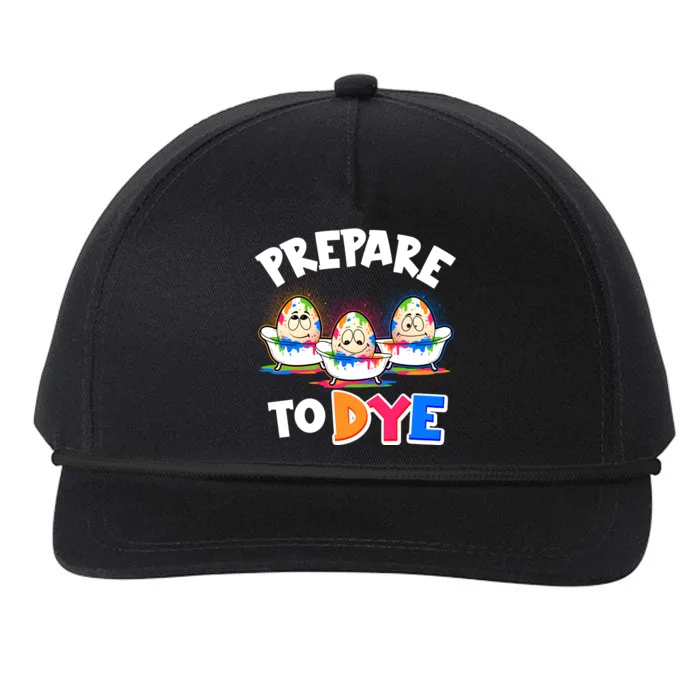 Funny Easter Eggs Prepare To Dye Snapback Five-Panel Rope Hat