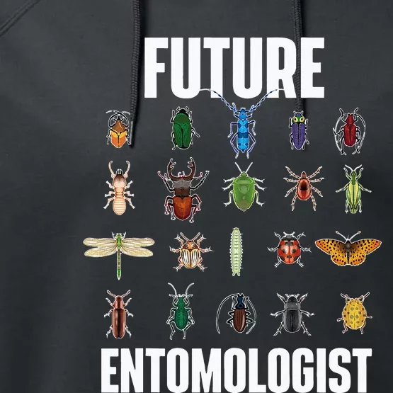 Future Entomologist Entomology Insect Lover Bug Collector Performance Fleece Hoodie