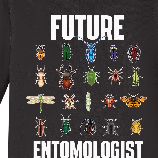 Future Entomologist Entomology Insect Lover Bug Collector Baby Long Sleeve Bodysuit