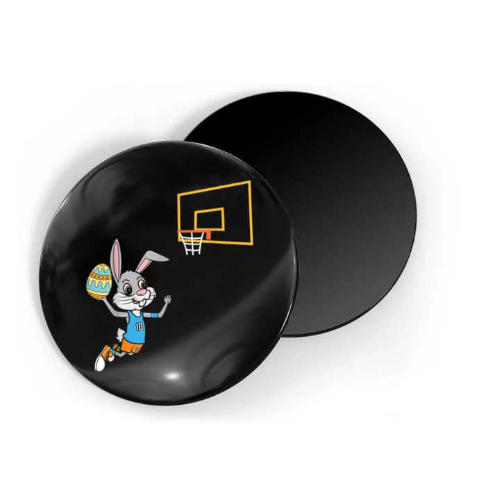 Funny Easter Egg Bunny Dunk Basketball Game Easter Magnet