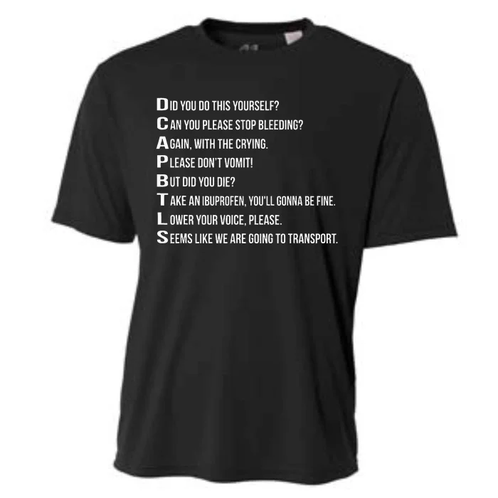 Funny EMT Emergency Medical Technician Cooling Performance Crew T-Shirt