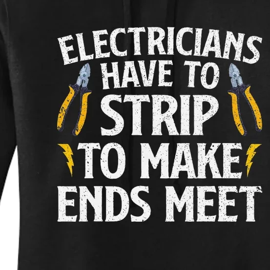 Funny Electrician Electrician Electrical Tools Women's Pullover Hoodie