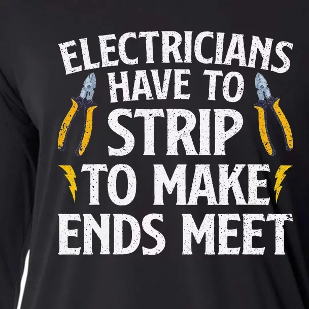 Funny Electrician Electrician Electrical Tools Cooling Performance Long Sleeve Crew