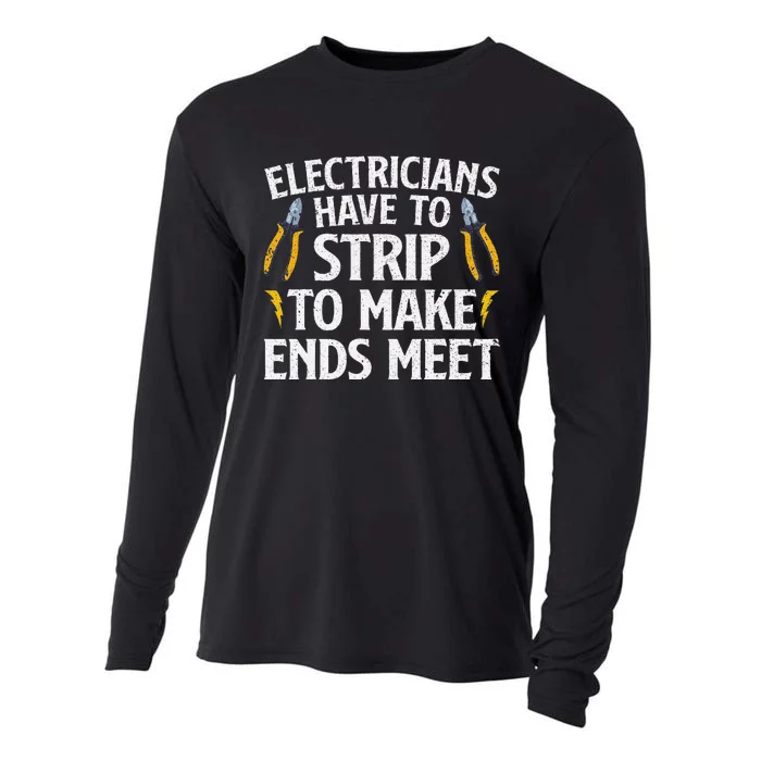 Funny Electrician Electrician Electrical Tools Cooling Performance Long Sleeve Crew