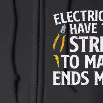 Funny Electrician Electrician Electrical Tools Full Zip Hoodie