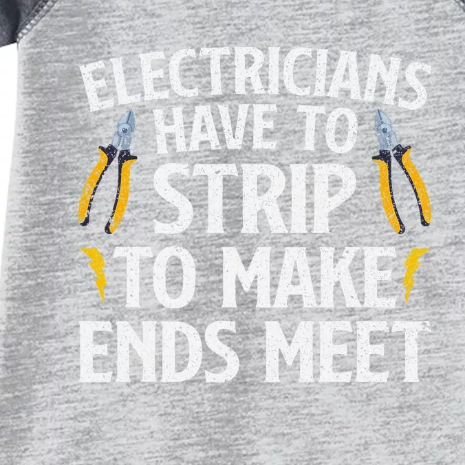 Funny Electrician Electrician Electrical Tools Infant Baby Jersey Bodysuit