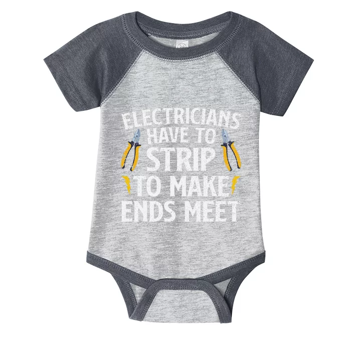 Funny Electrician Electrician Electrical Tools Infant Baby Jersey Bodysuit