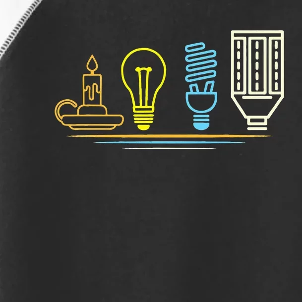 Funny Electrician Engineer Light Bulb Electricity Toddler Fine Jersey T-Shirt