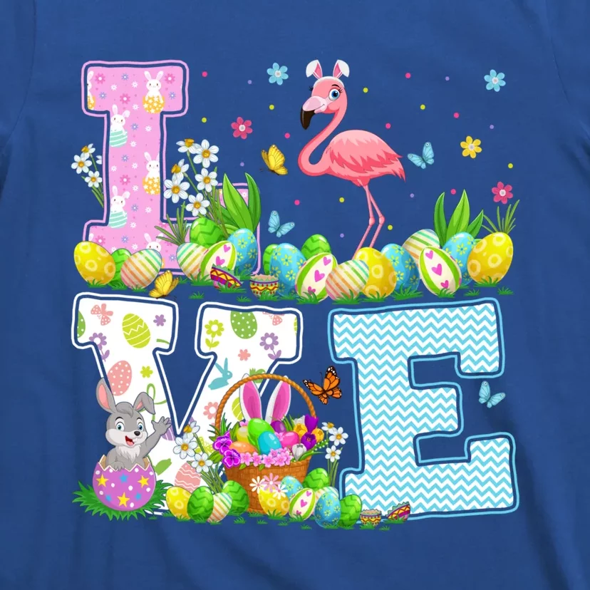 Flamingo Easter Egg Hunt Funny Love Flamingo Easter Sunday Gift T-Shirt