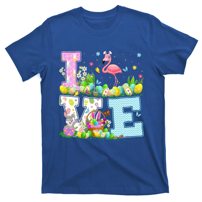 Flamingo Easter Egg Hunt Funny Love Flamingo Easter Sunday Gift T-Shirt