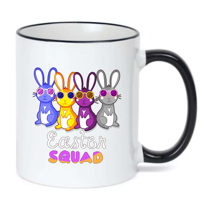 Funny Easter Egg Hunt Bunny Squad Rabbit Gift Black Color Changing Mug