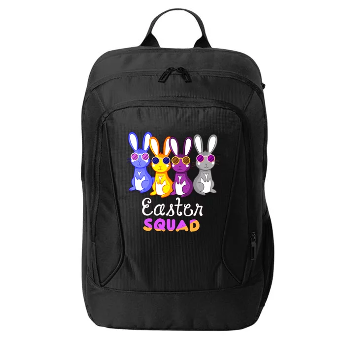 Funny Easter Egg Hunt Bunny Squad Rabbit Gift City Backpack