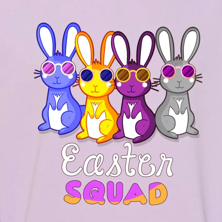 Funny Easter Egg Hunt Bunny Squad Rabbit Gift Garment-Dyed Sweatshirt