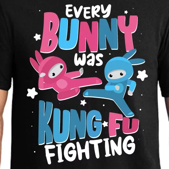 Funny Easter Every Bunny Was Kung Fu Fighting Pajama Set