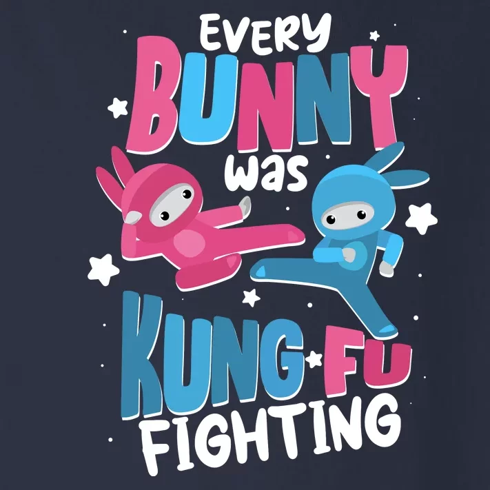 Funny Easter Every Bunny Was Kung Fu Fighting Toddler Long Sleeve Shirt